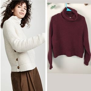 Madewell Side Button Turtleneck Sweater 